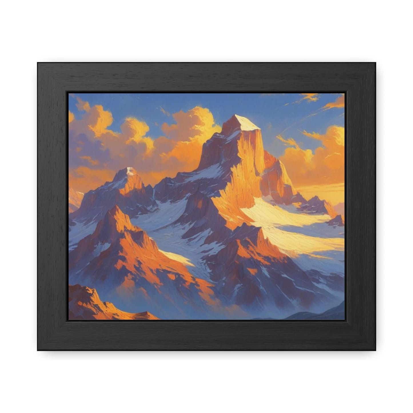 Mountain Sunset Framed Poster