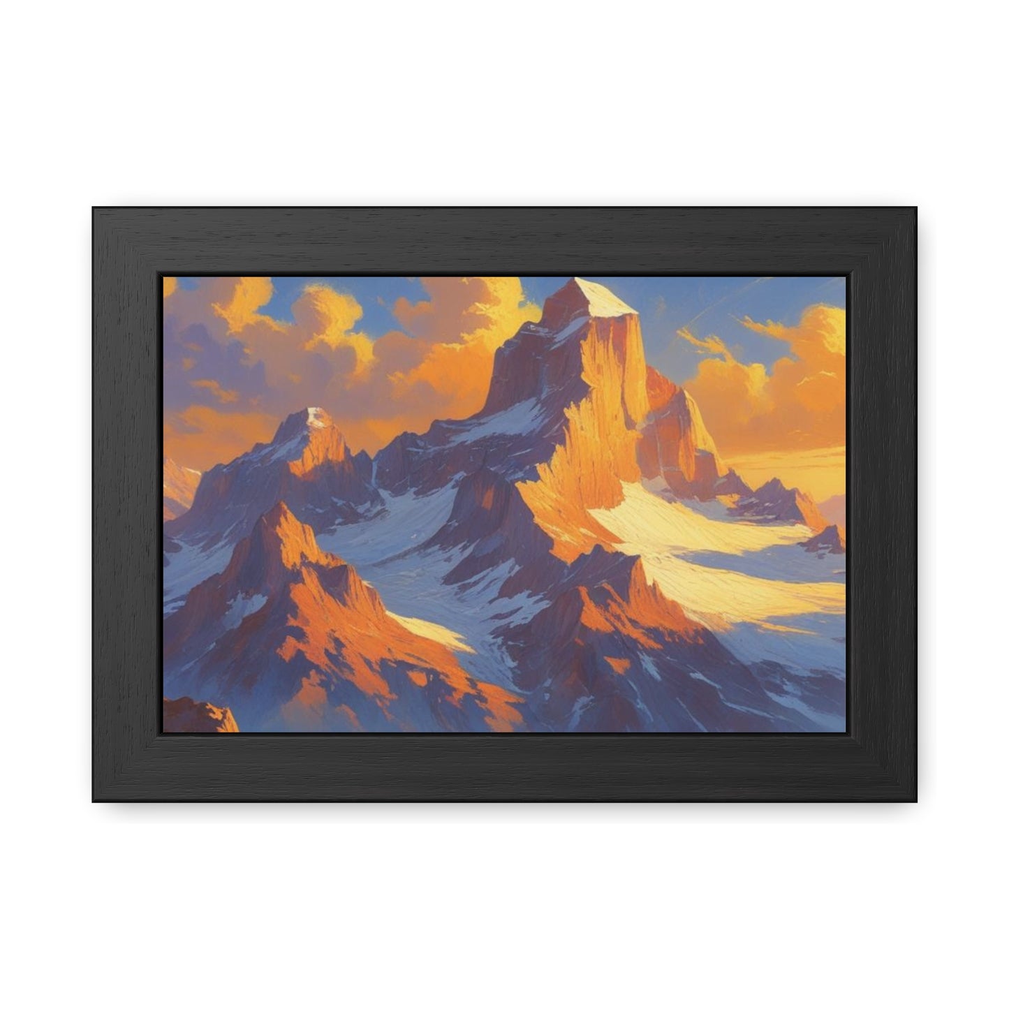 Mountain Sunset Framed Poster