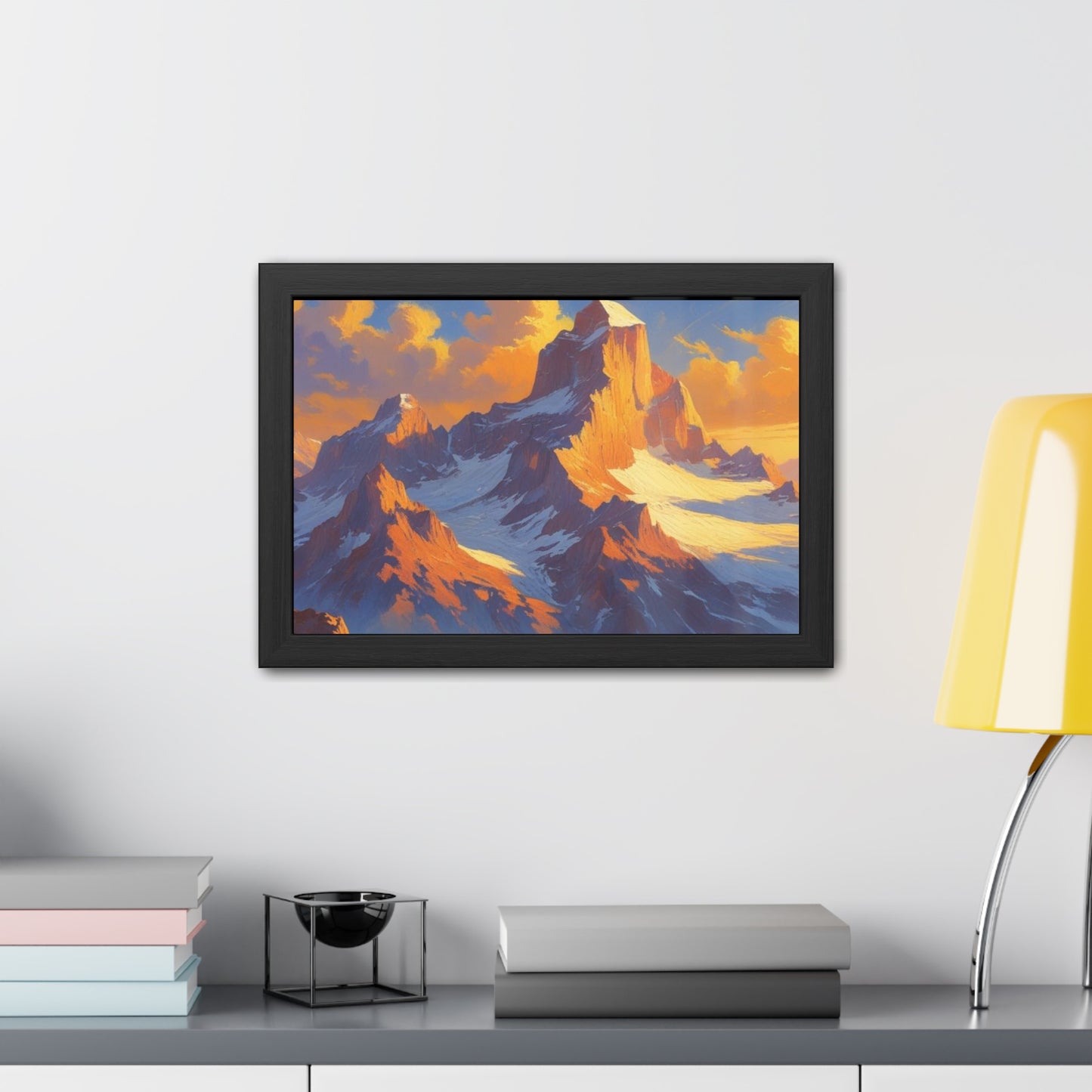 Mountain Sunset Framed Poster