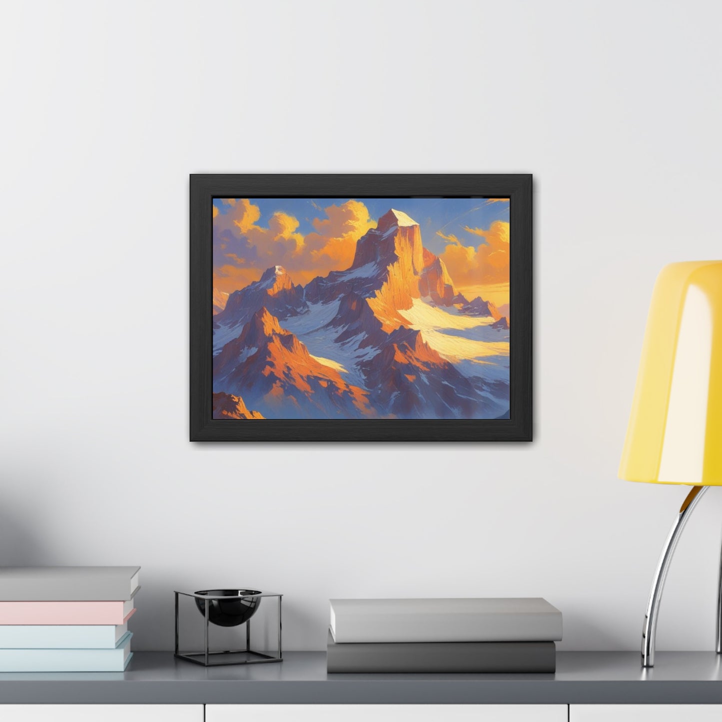 Mountain Sunset Framed Poster