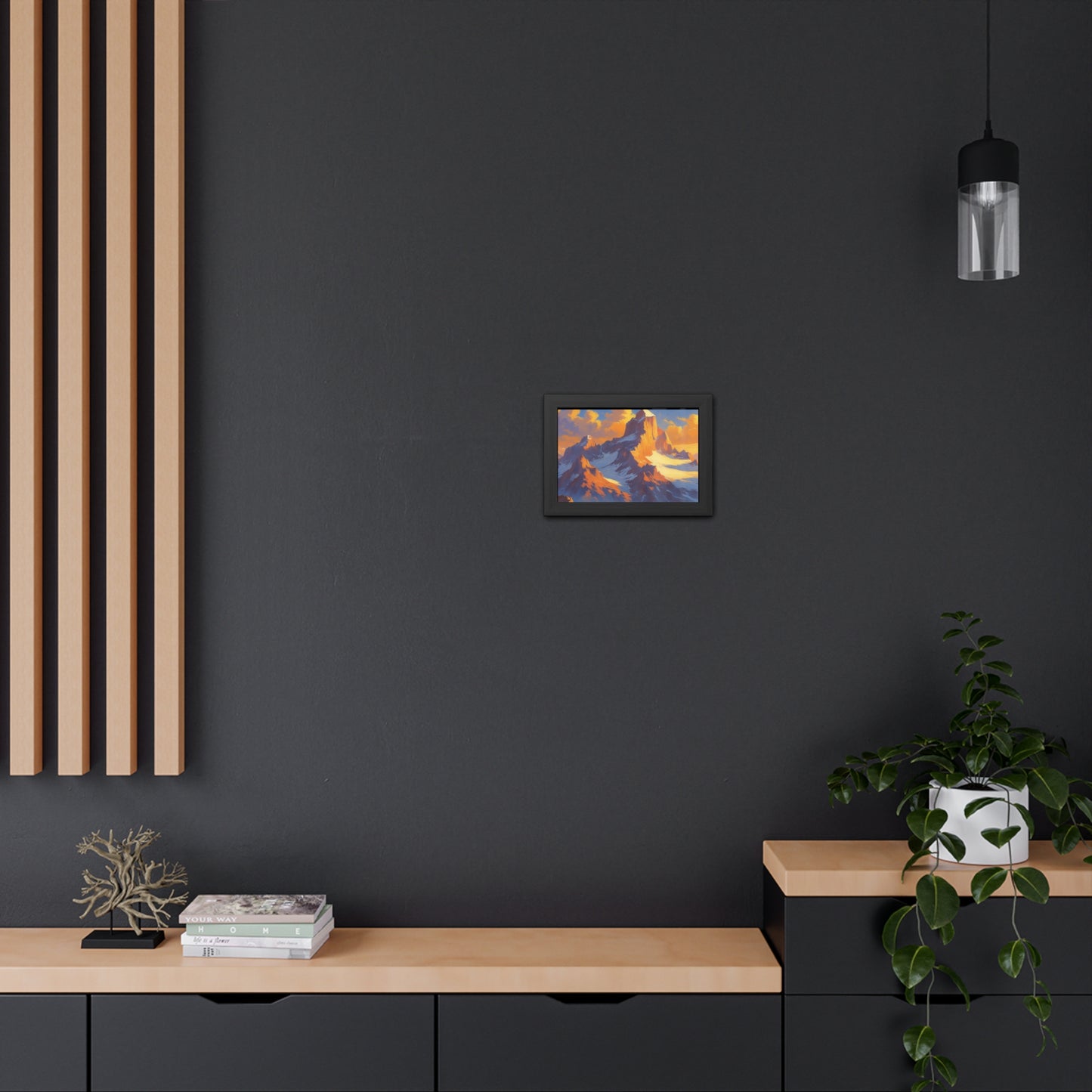 Mountain Sunset Framed Poster
