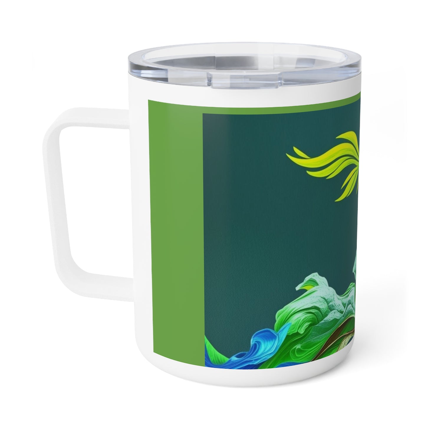 Floral Insulated Coffee Mug, 10oz