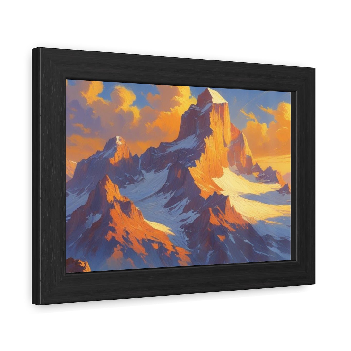 Mountain Sunset Framed Poster