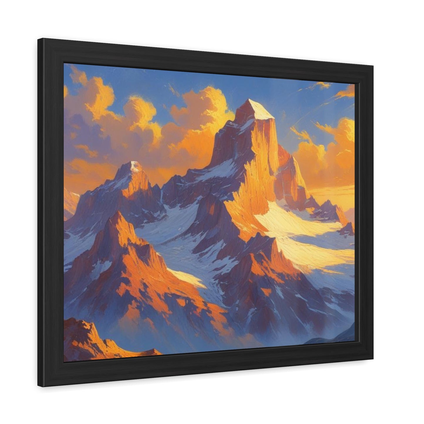 Mountain Sunset Framed Poster