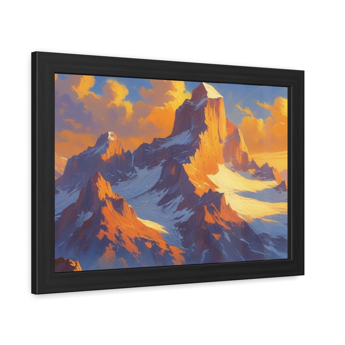 Mountain Sunset Framed Poster