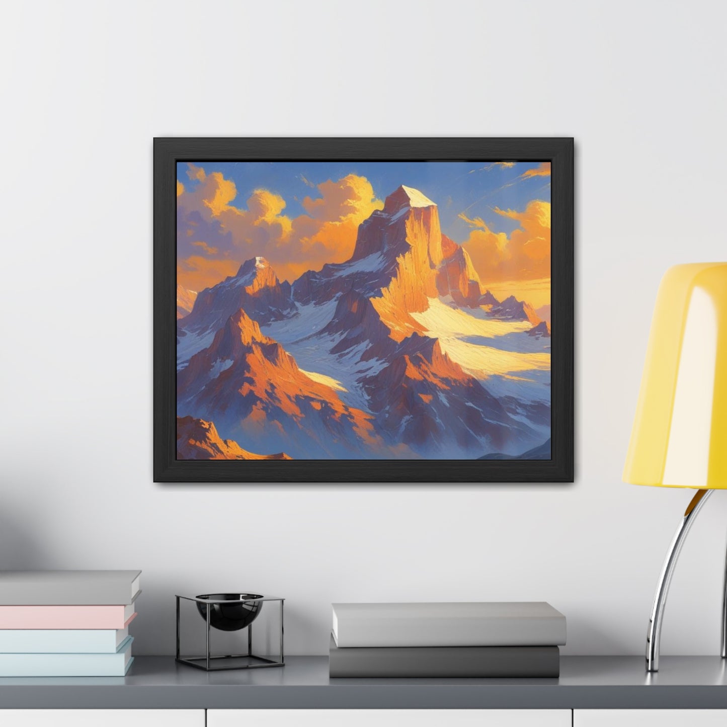 Mountain Sunset Framed Poster