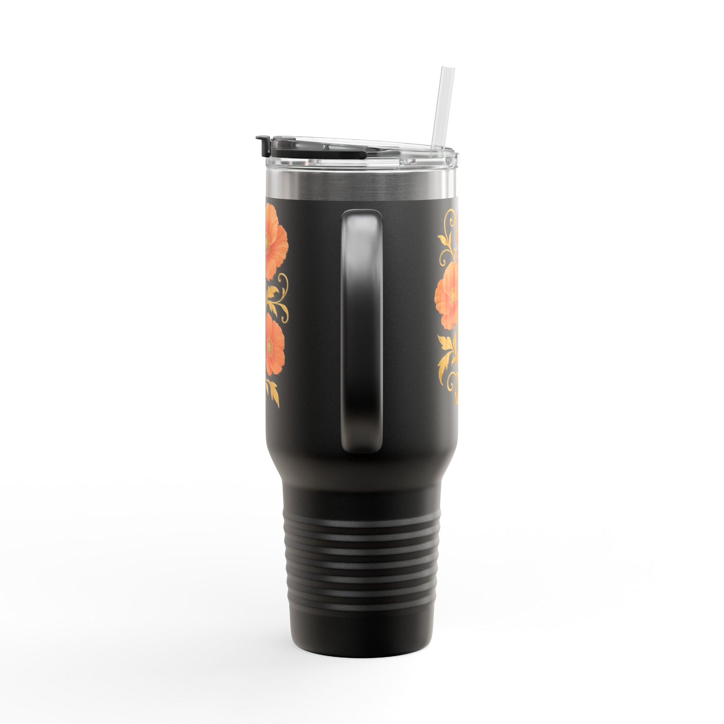 Floral Insulated Travel Mug, 40oz
