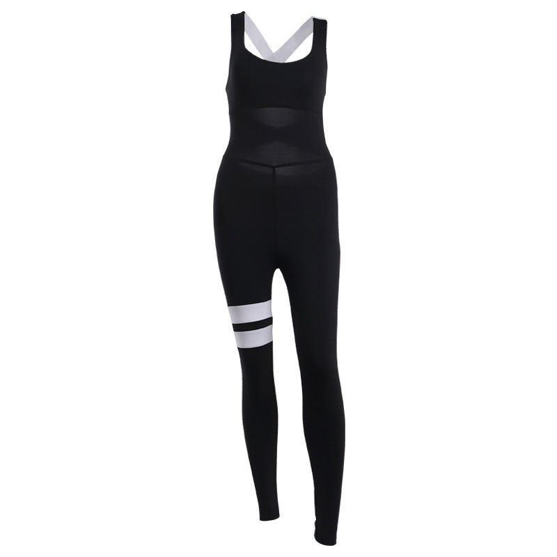 Women's Halter Sexy Corset Fitness Jumpsuit