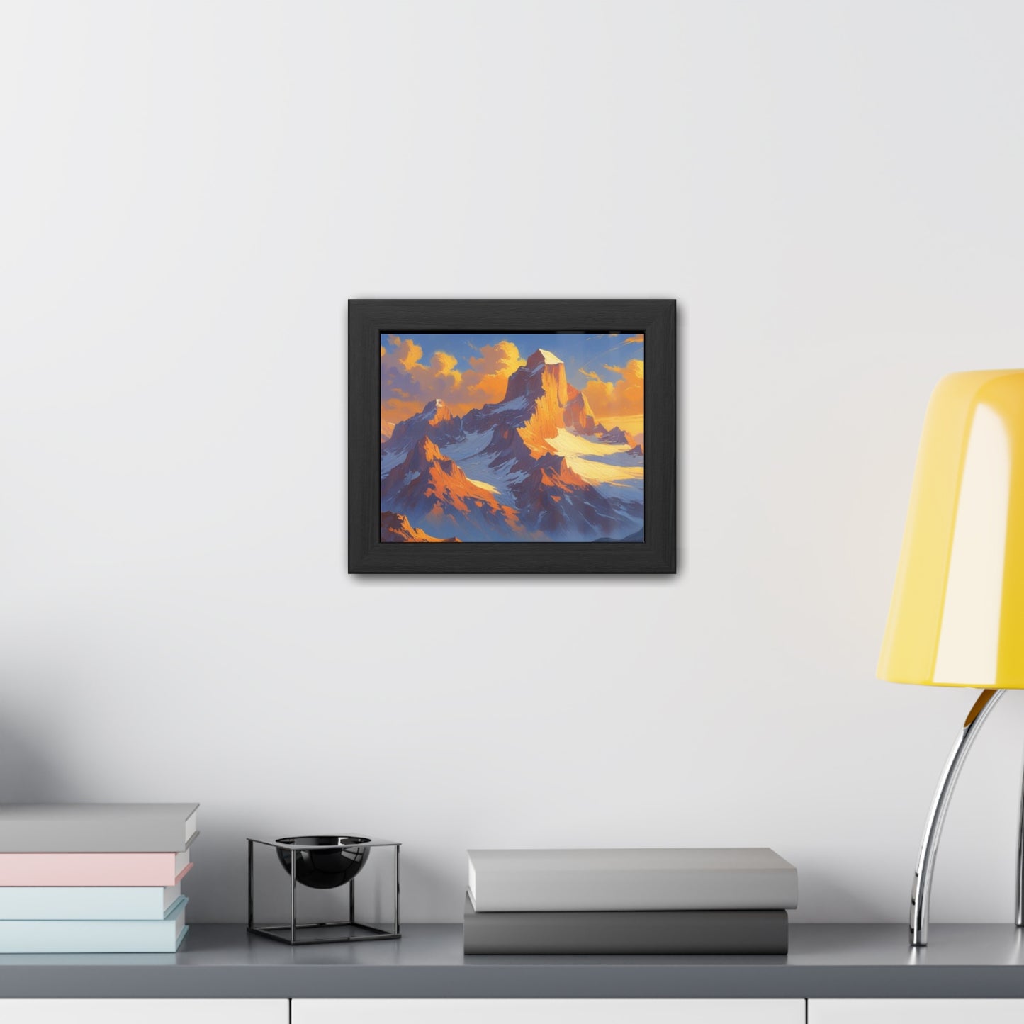 Mountain Sunset Framed Poster