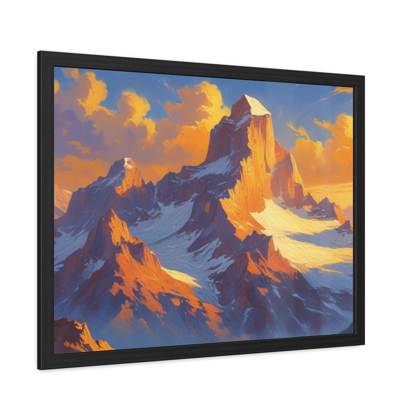 Mountain Sunset Framed Poster