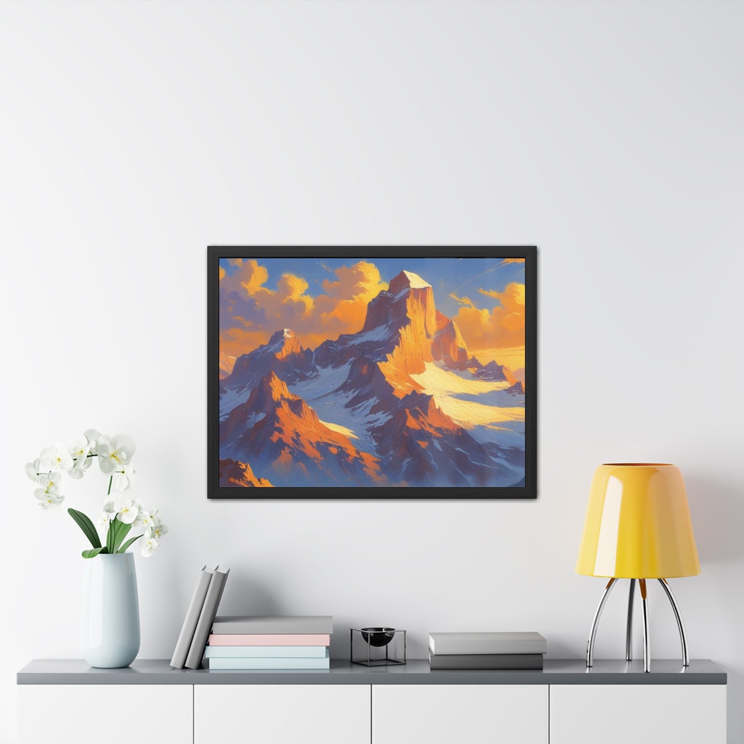 Mountain Sunset Framed Poster