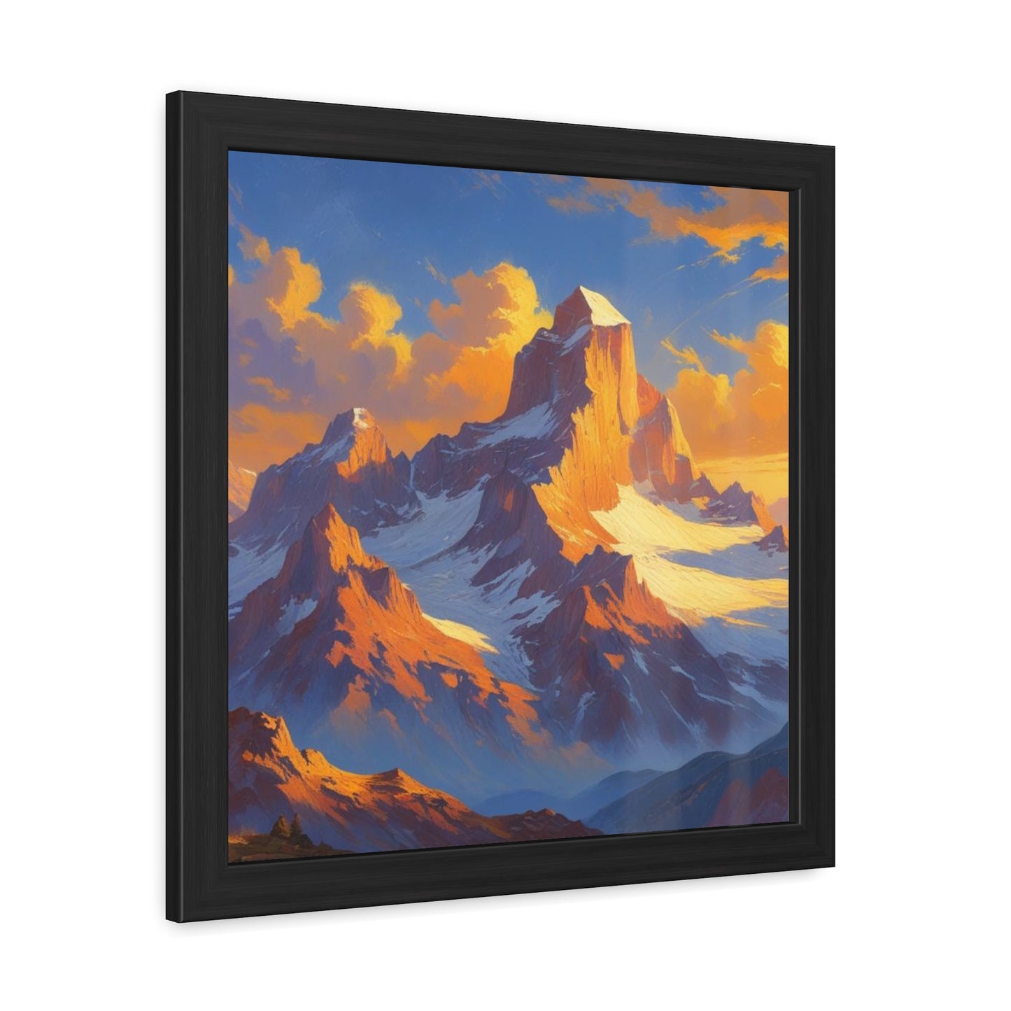 Mountain Sunset Framed Poster