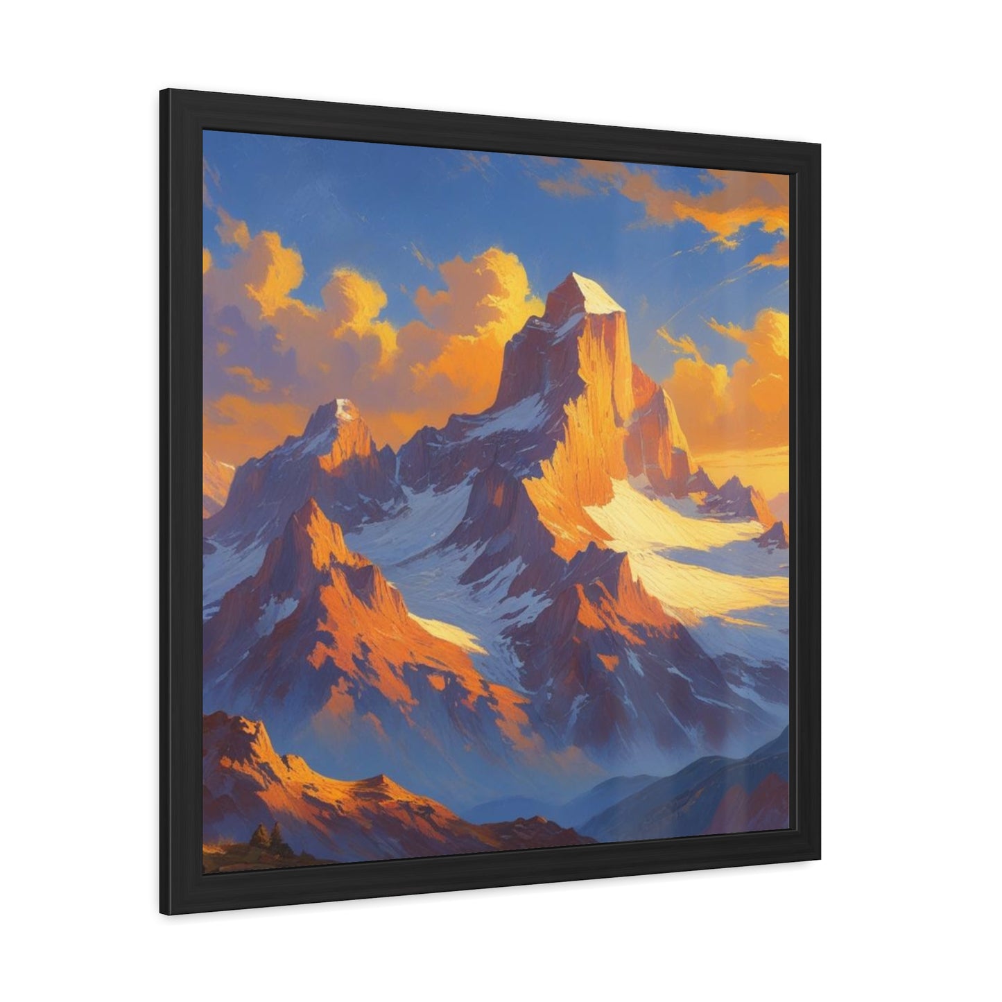 Mountain Sunset Framed Poster