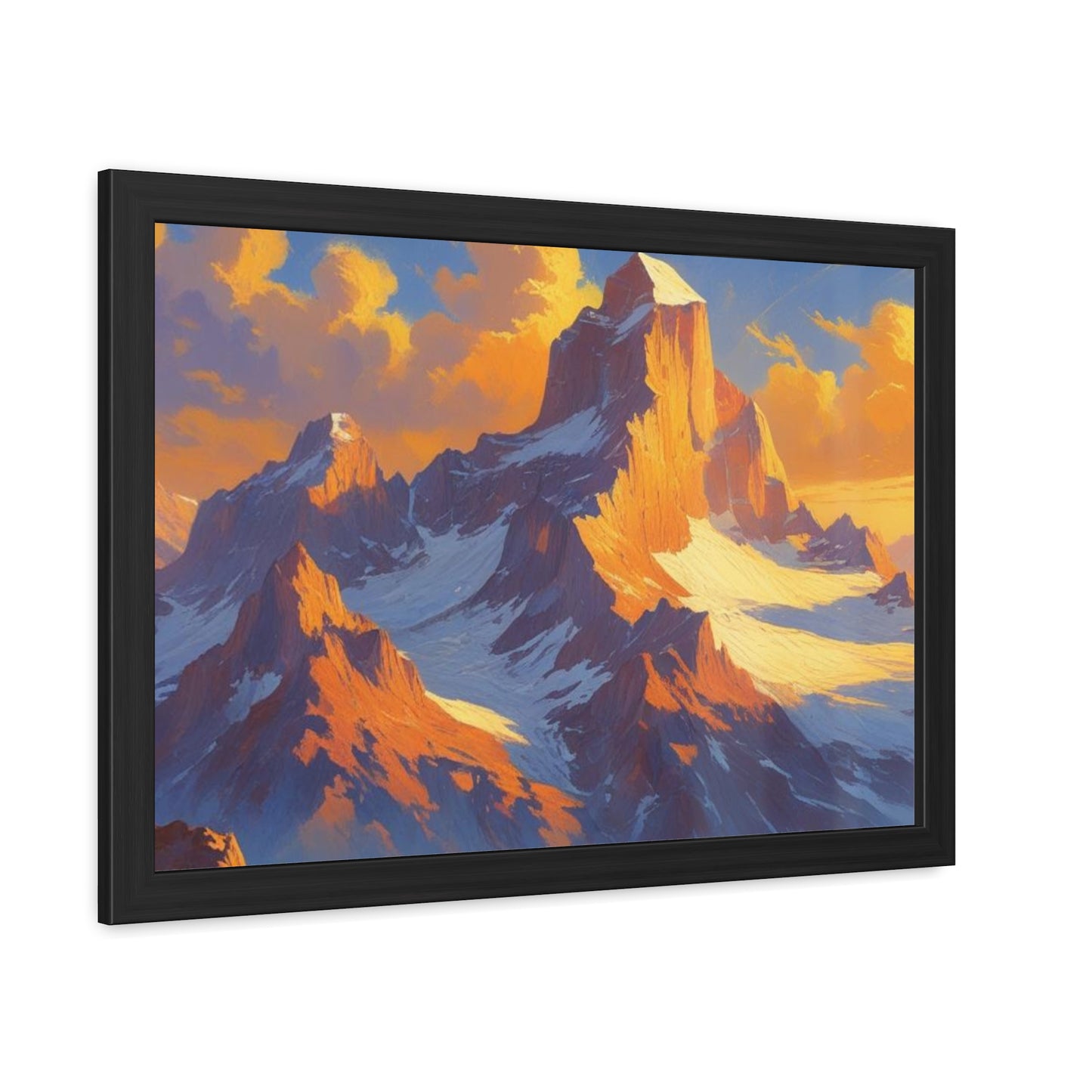 Mountain Sunset Framed Poster