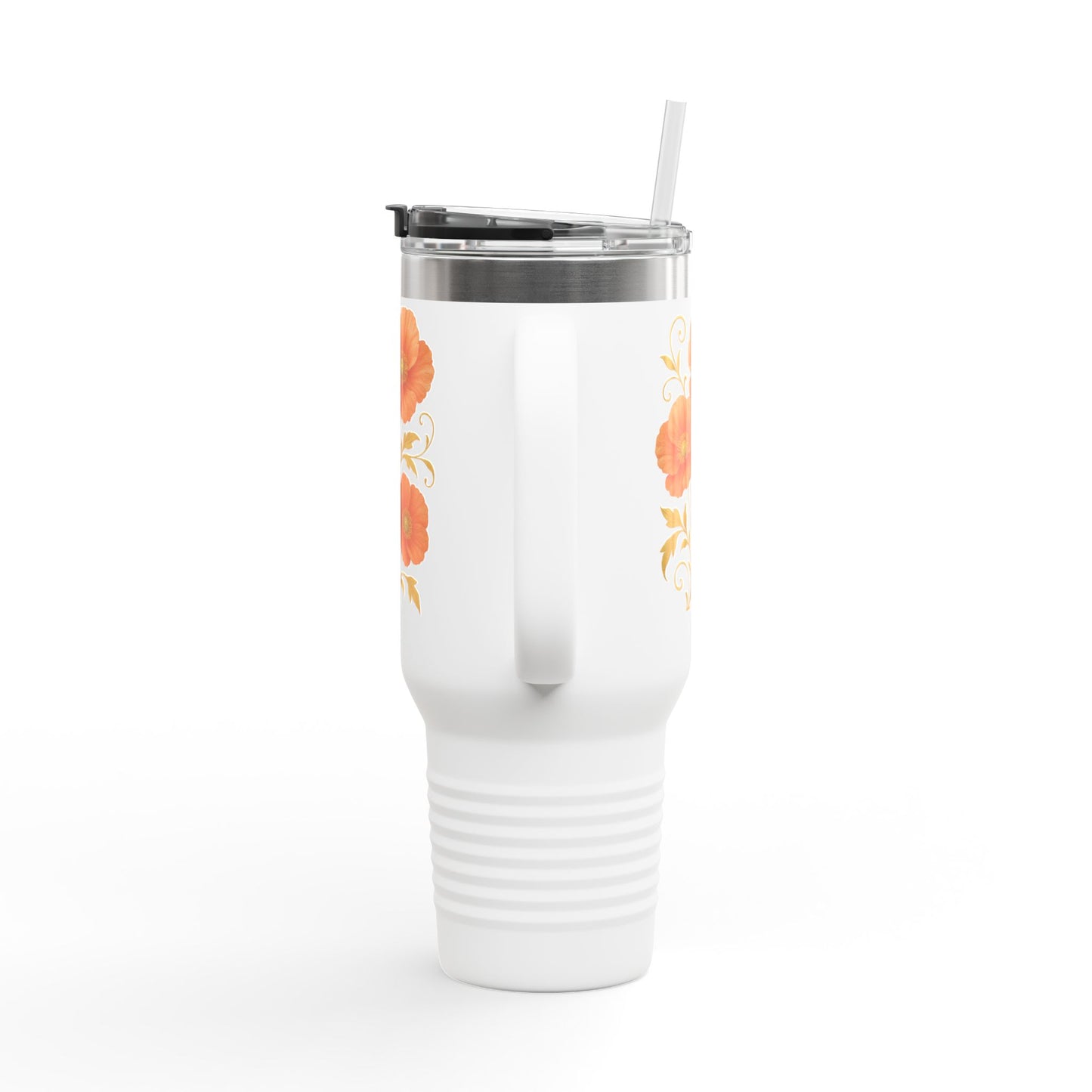 Floral Insulated Travel Mug, 40oz