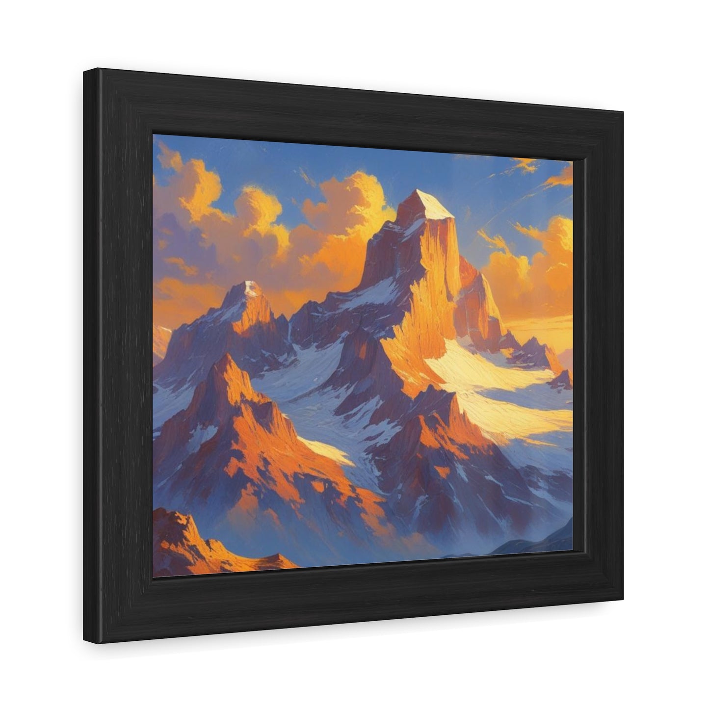 Mountain Sunset Framed Poster