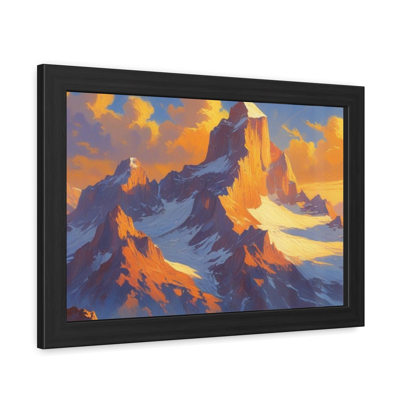 Mountain Sunset Framed Poster