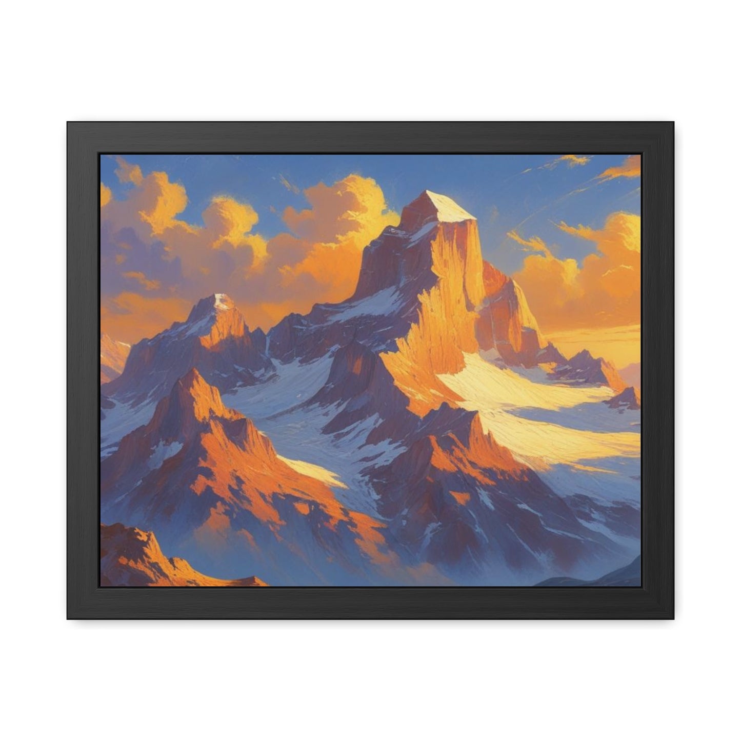 Mountain Sunset Framed Poster