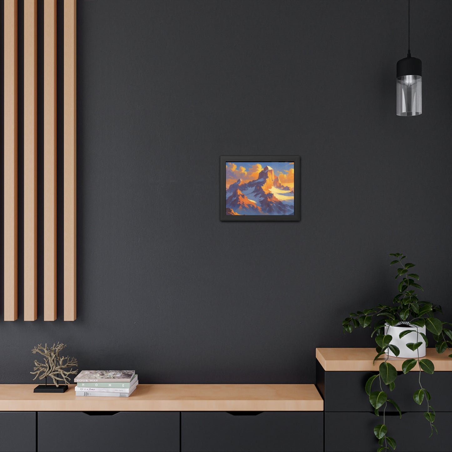 Mountain Sunset Framed Poster
