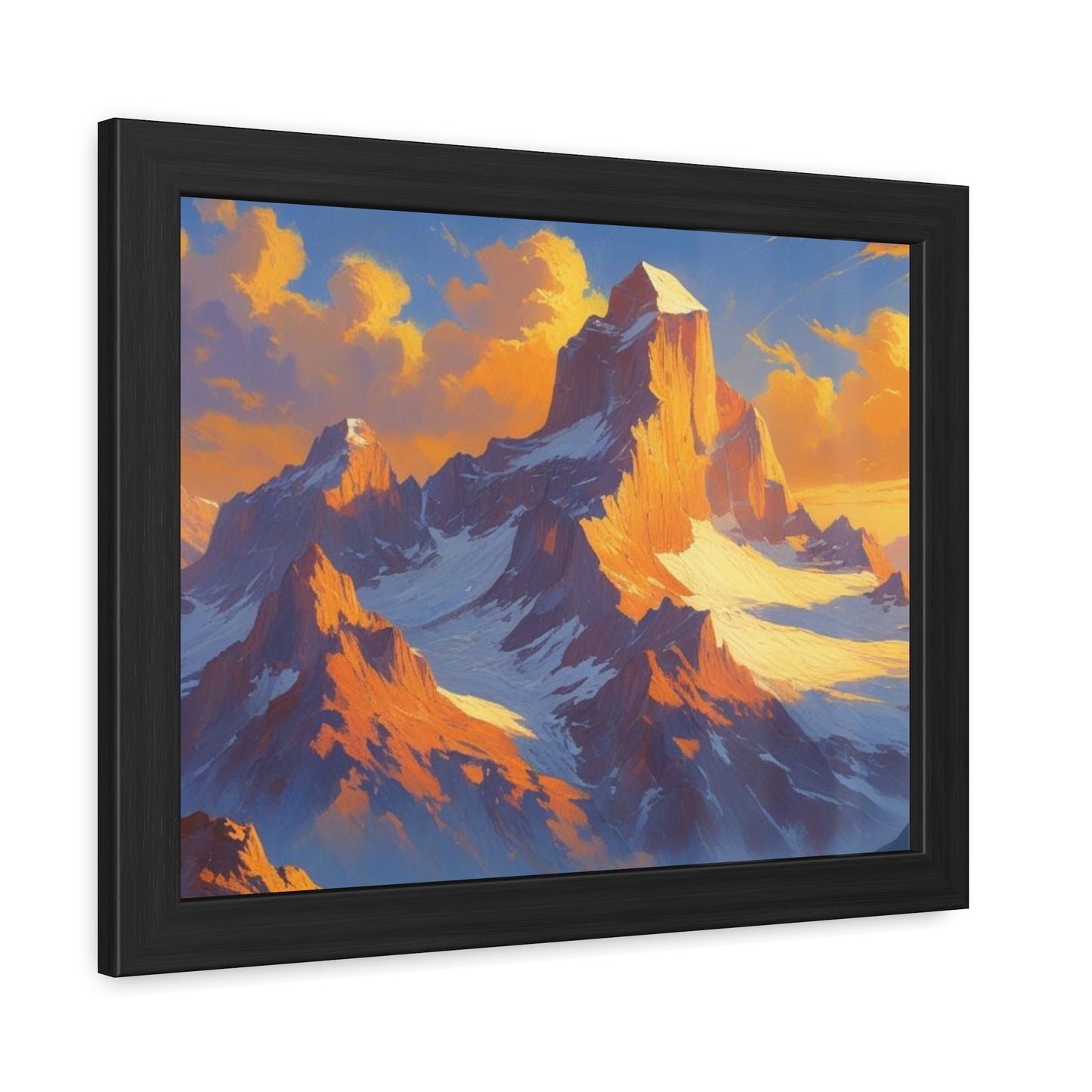 Mountain Sunset Framed Poster