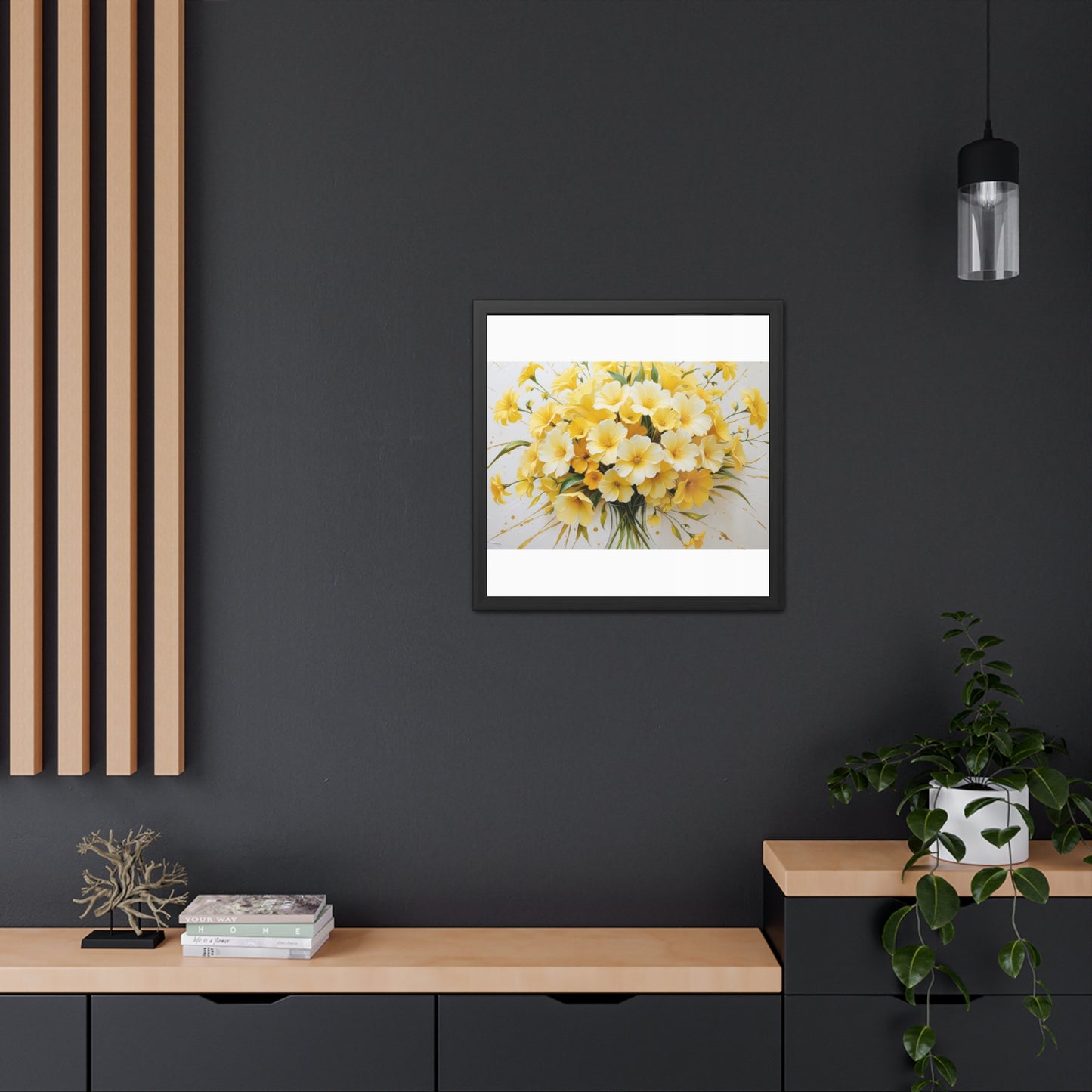 Floral Framed Poster.