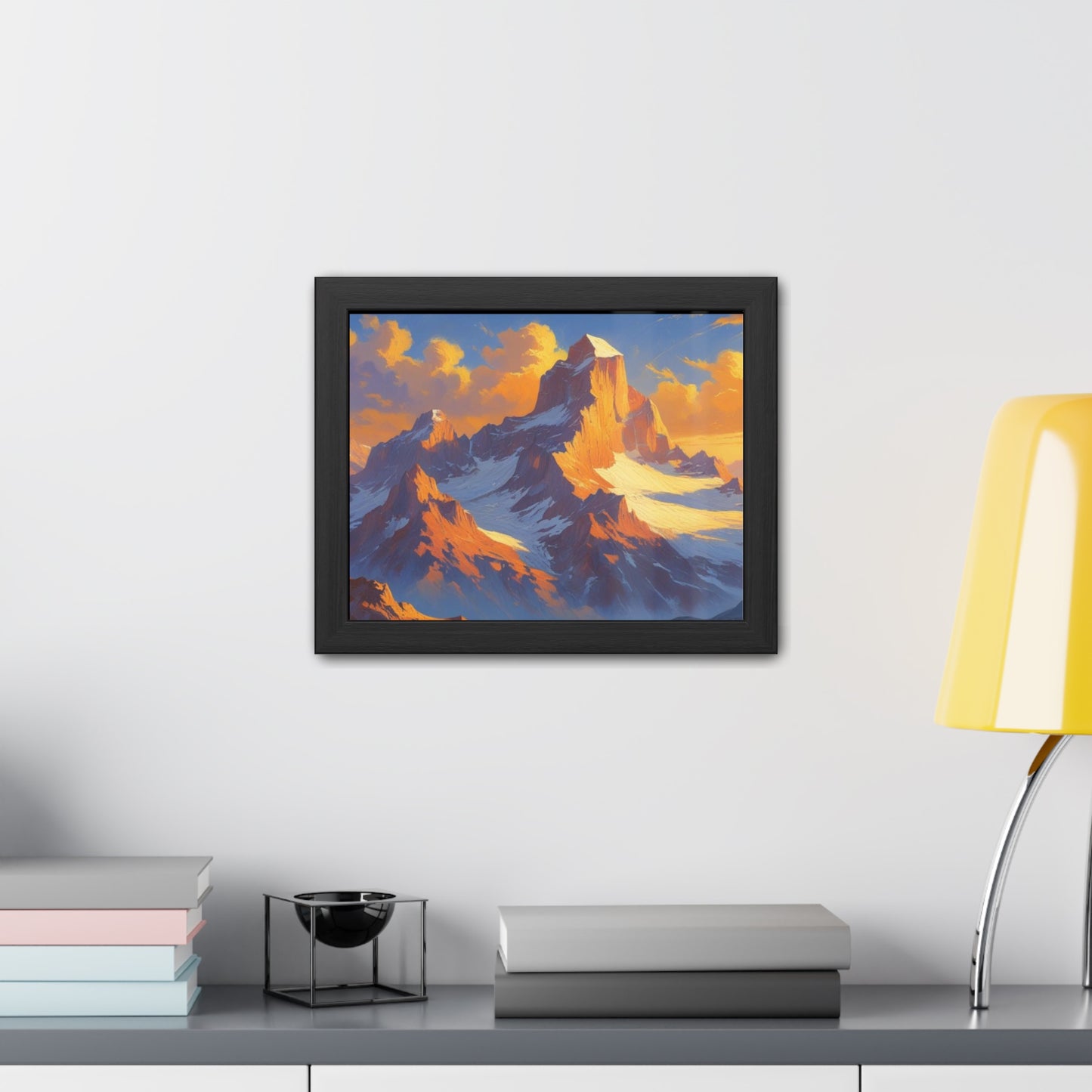 Mountain Sunset Framed Poster