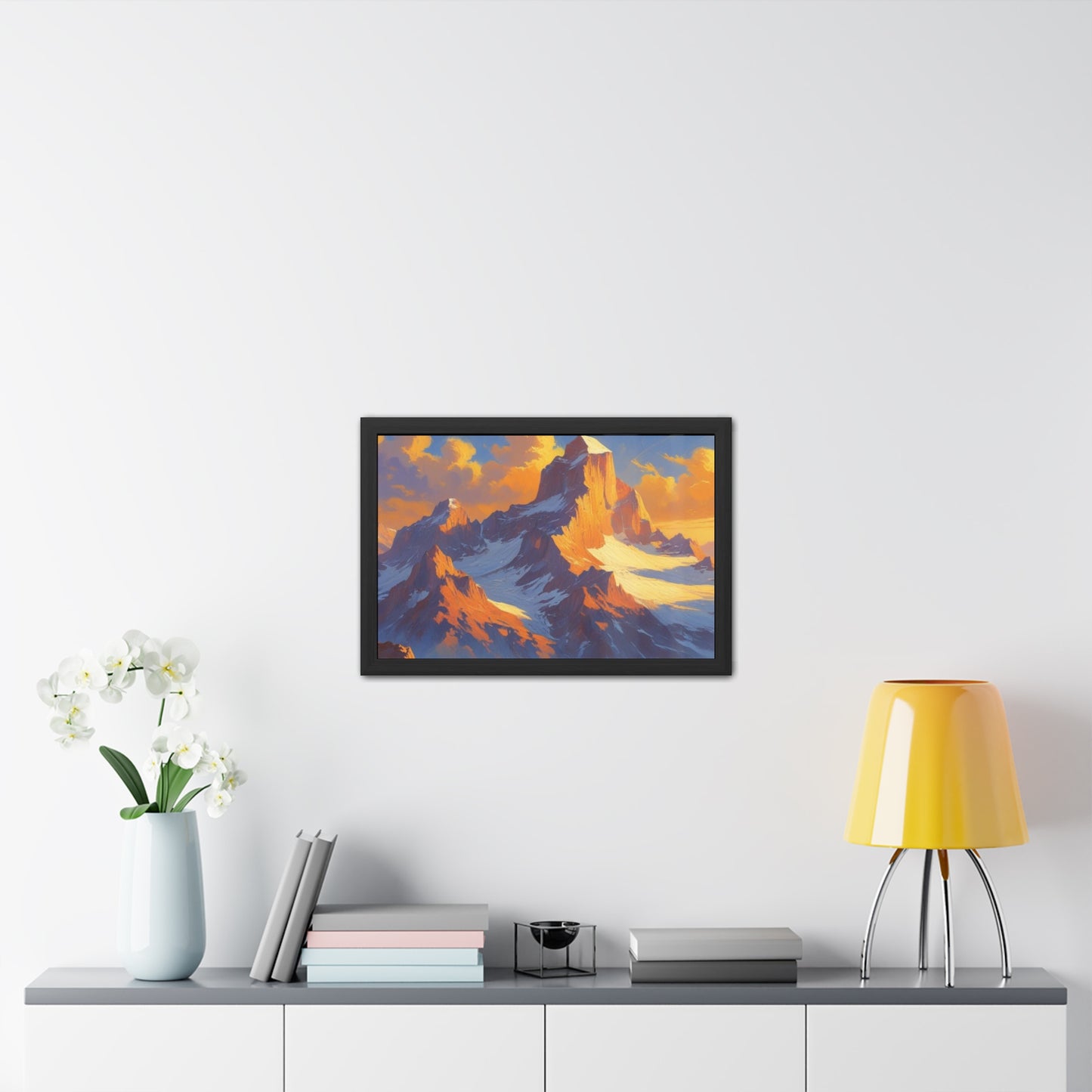 Mountain Sunset Framed Poster