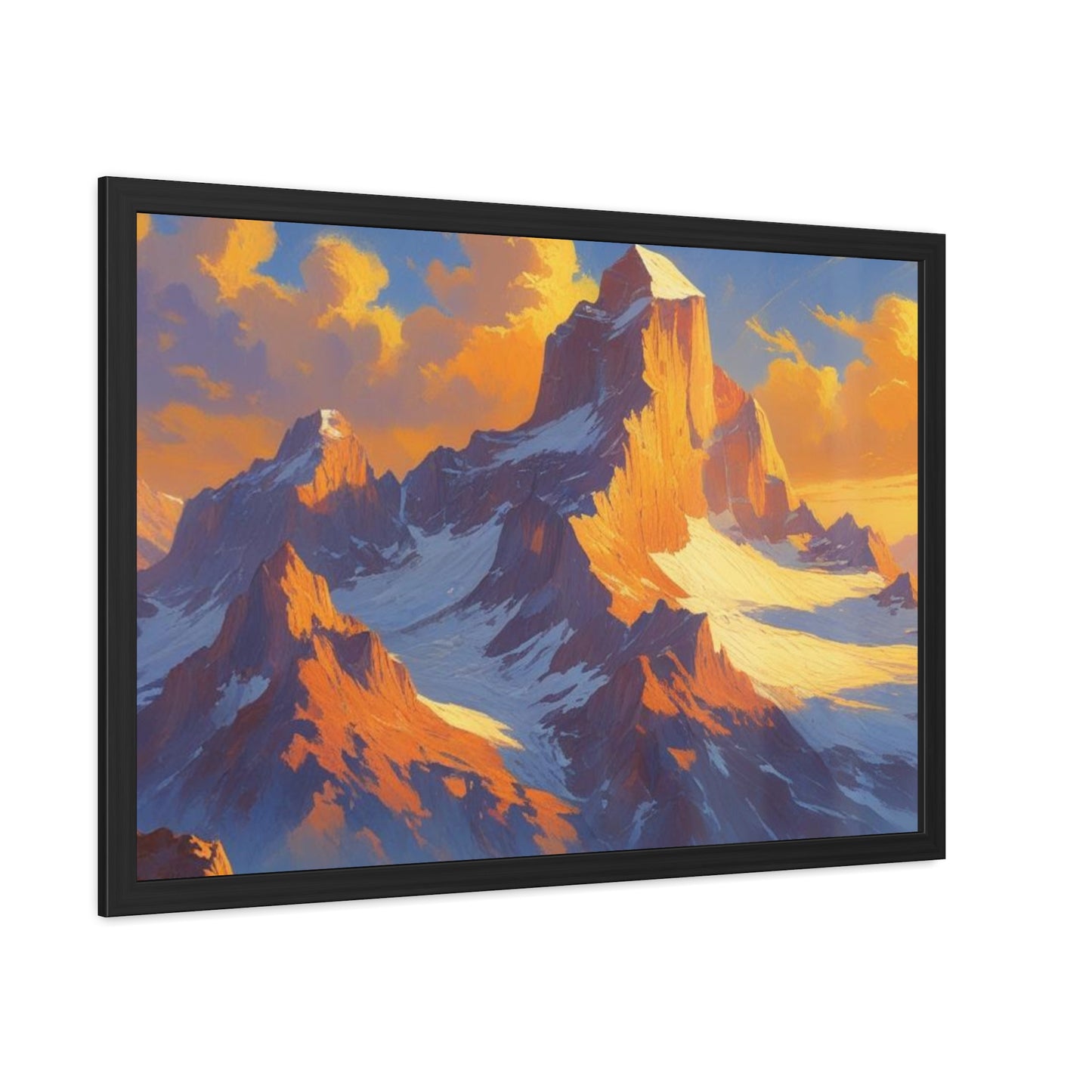 Mountain Sunset Framed Poster
