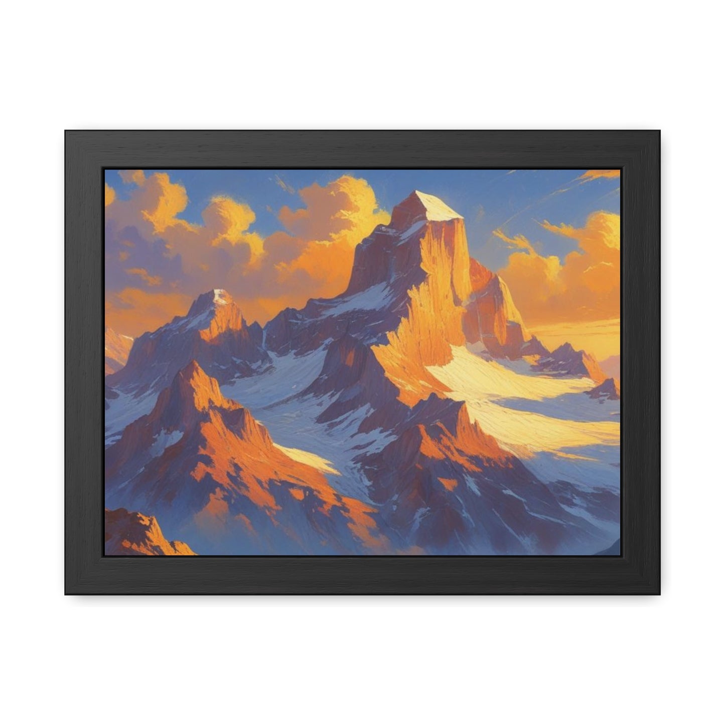 Mountain Sunset Framed Poster