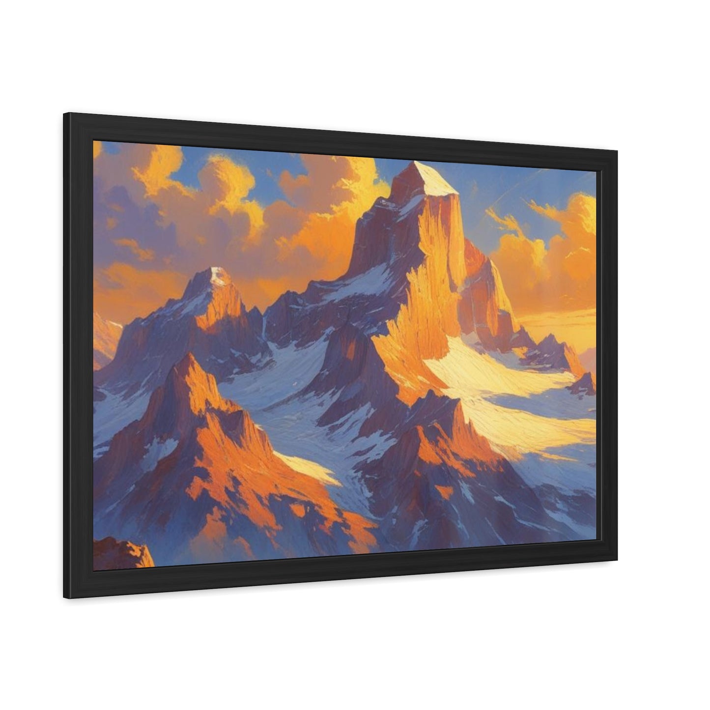 Mountain Sunset Framed Poster