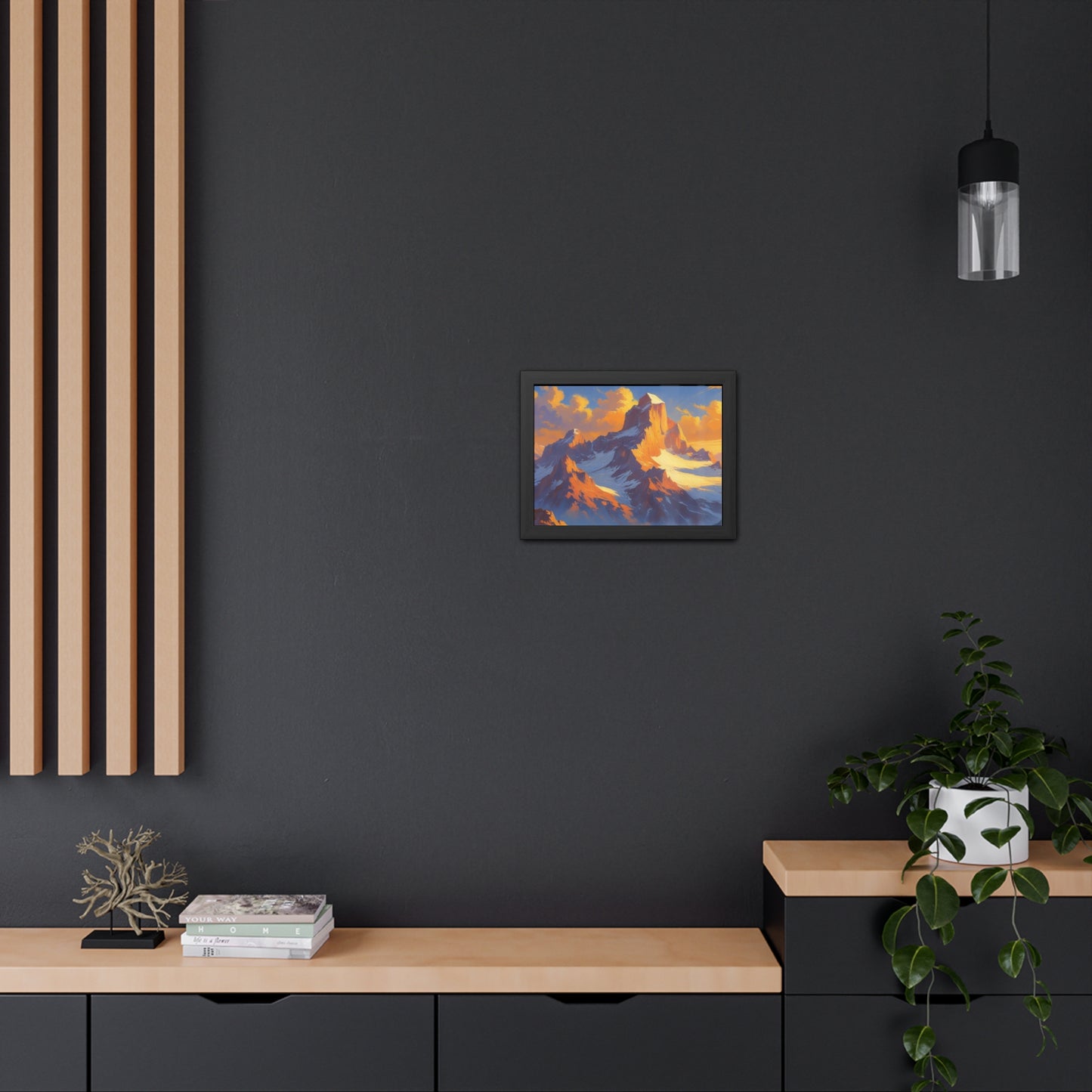Mountain Sunset Framed Poster