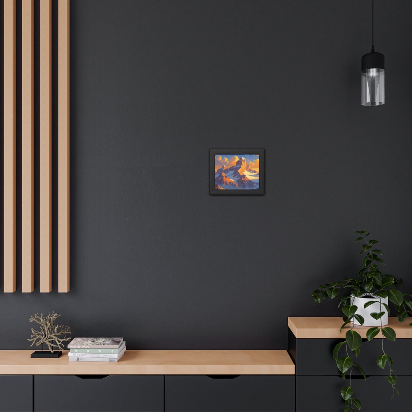 Mountain Sunset Framed Poster