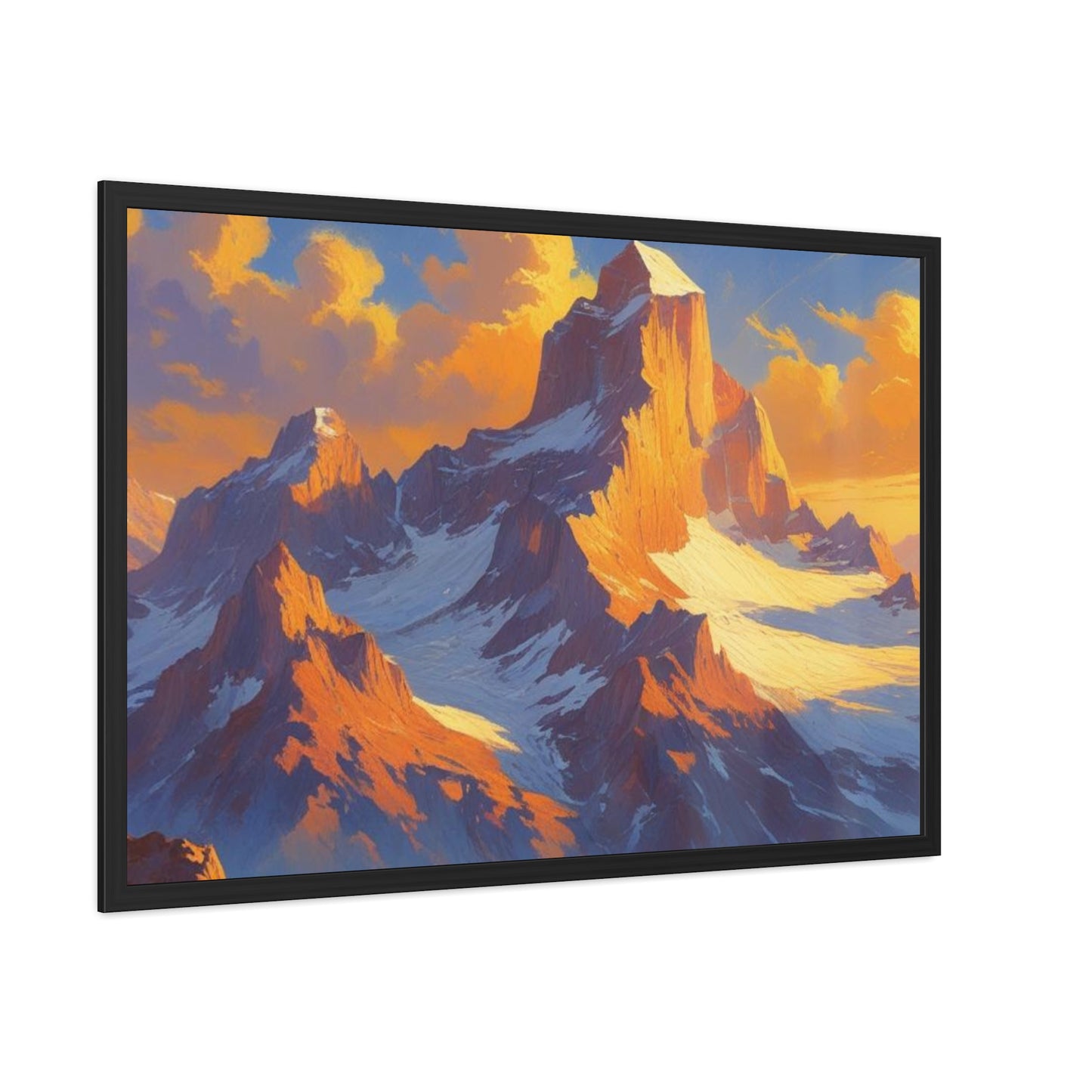 Mountain Sunset Framed Poster