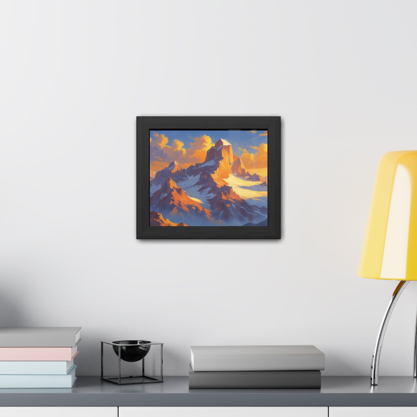 Mountain Sunset Framed Poster