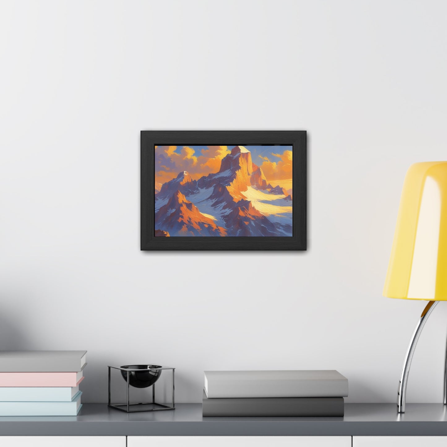 Mountain Sunset Framed Poster