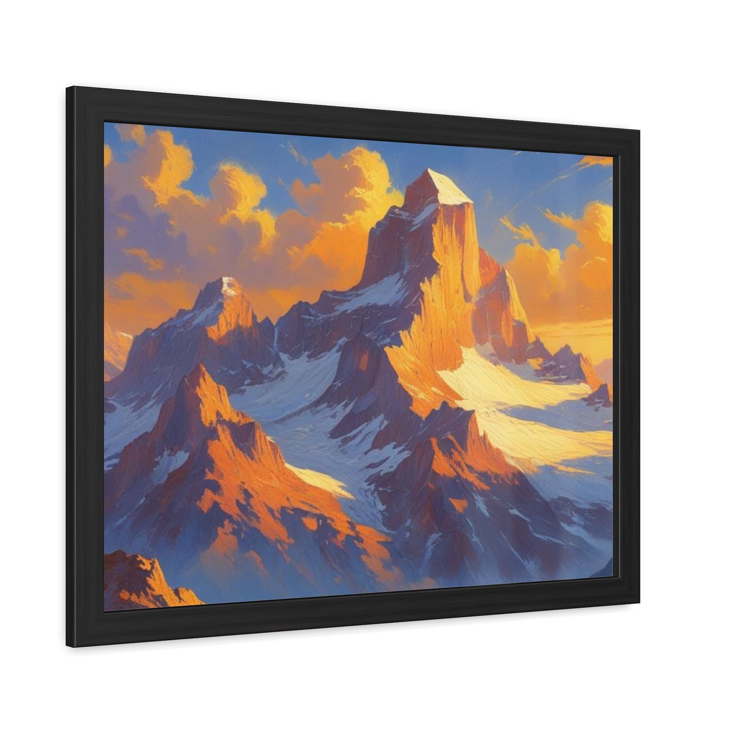 Mountain Sunset Framed Poster