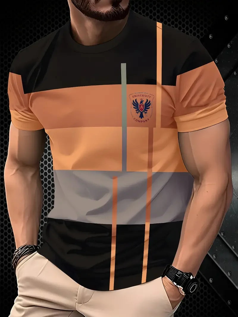 Men's T-shirt Round Neck Short Sleeve Top Male Oversized Clothing