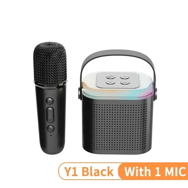 Karaoke Portable Wireless Bluetooth Speaker With Microphone Machine Caixa De Som Mini Lamp Sound Box Music Small Column Bocina