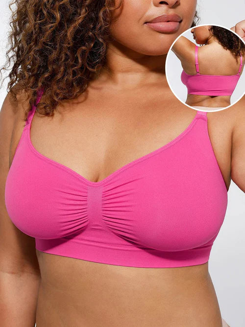 Wireless Supportive Shaping Bra with Adjustable Straps
