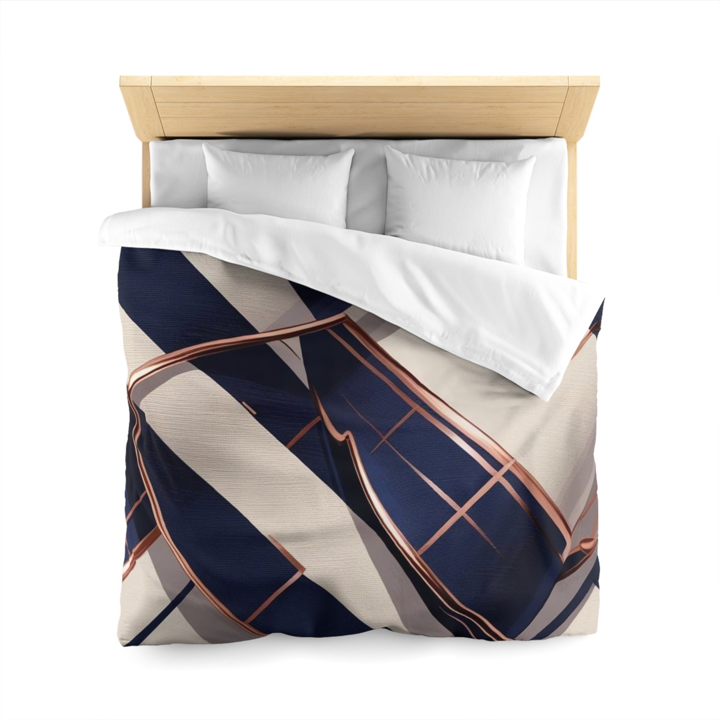 Chic Microfiber Duvet Cover, Luxury Home Decor, Contemporary Bedroom, Elegant and Stylish