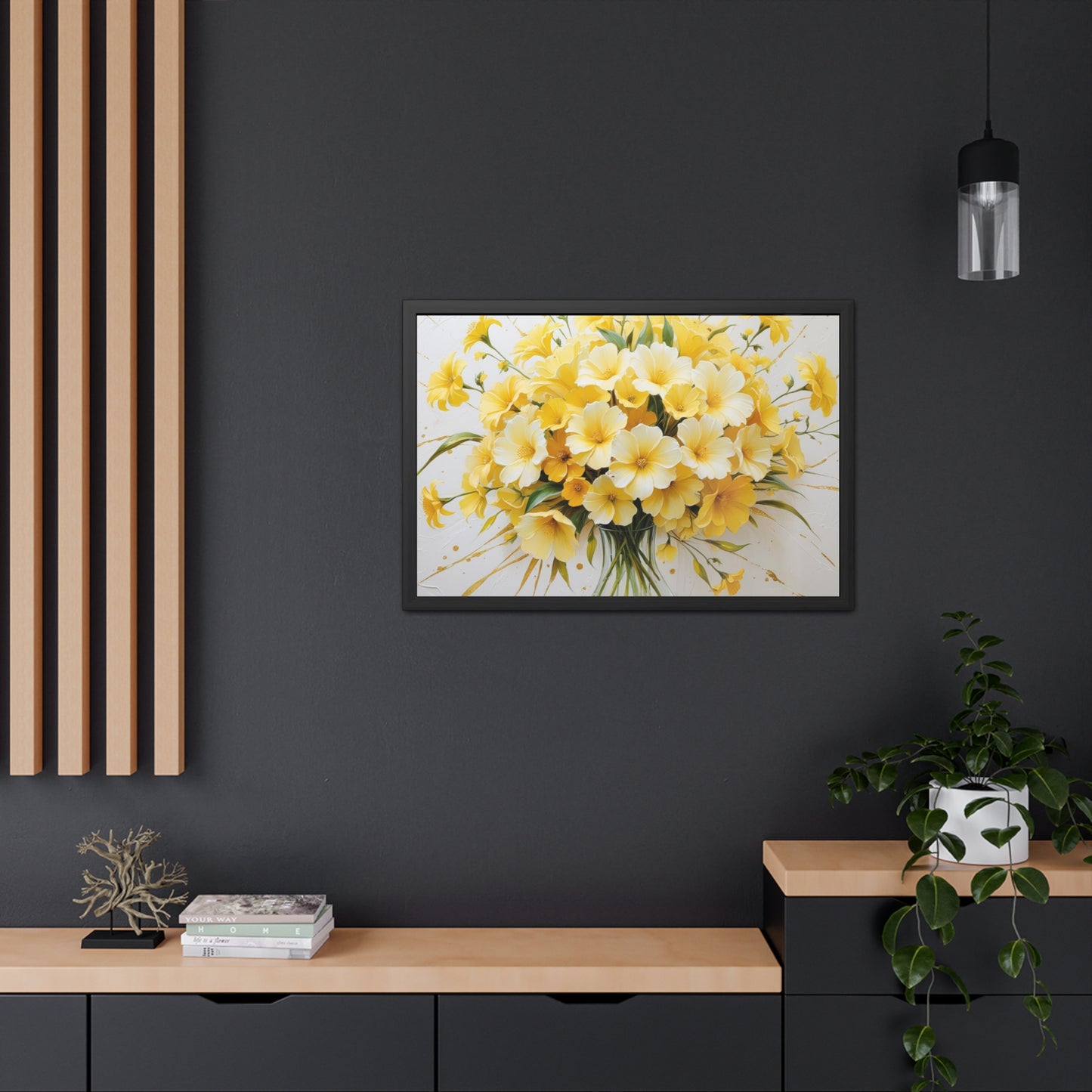 Floral Framed Poster.