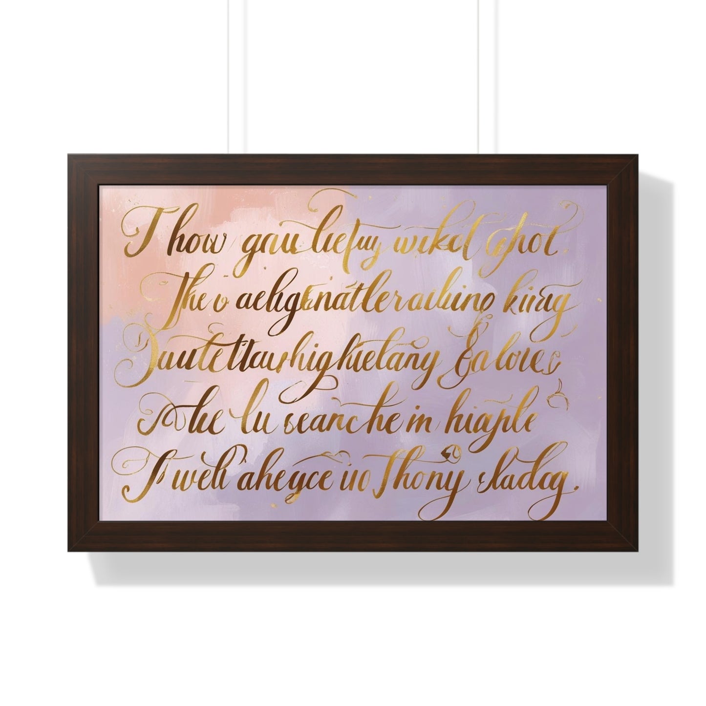 Framed Poster for Home Decor, Gift for Birthdays, Weddings