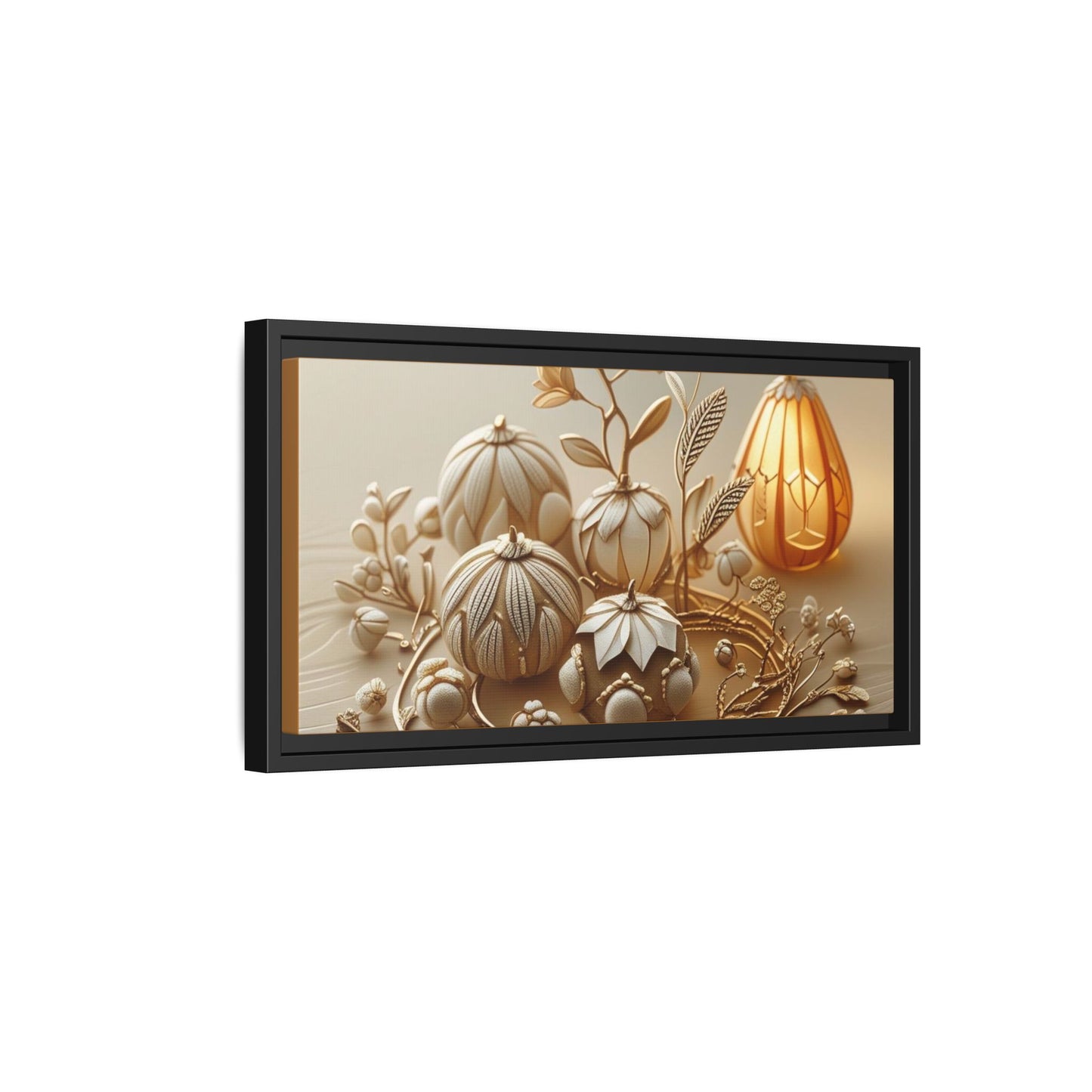 Autumn Framed Canvas Art,Thanksgiving Wall Art
