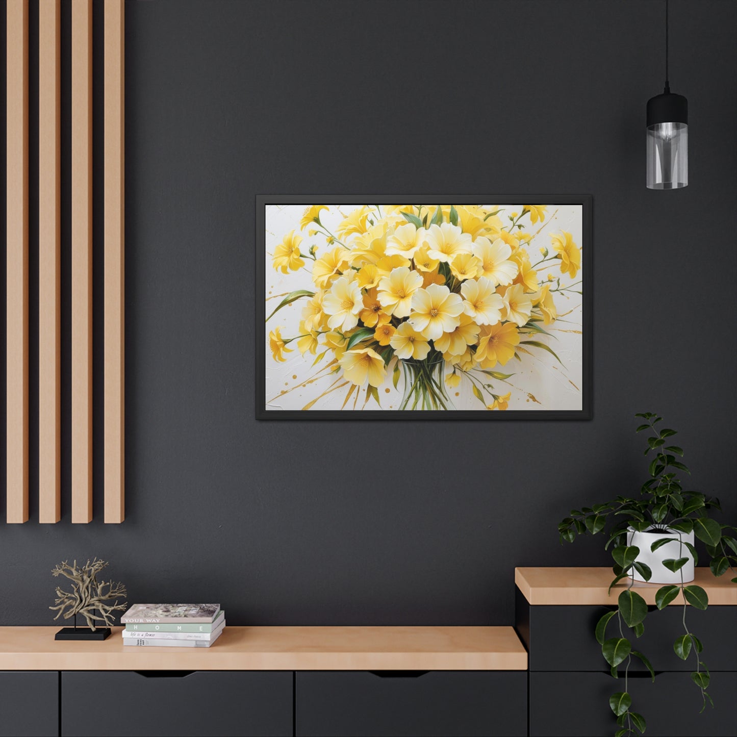 Floral Framed Poster.