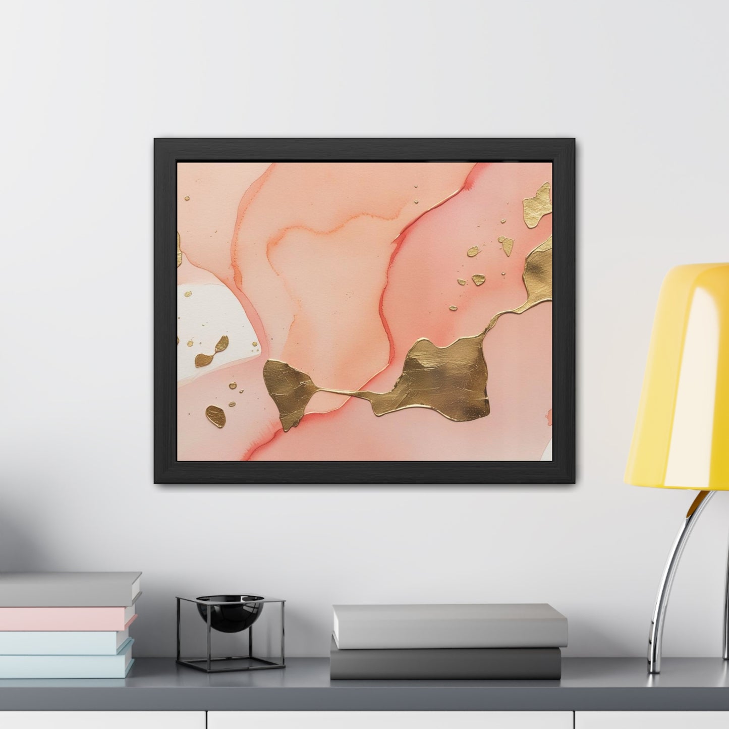Elegant Abstract Art Framed Poster