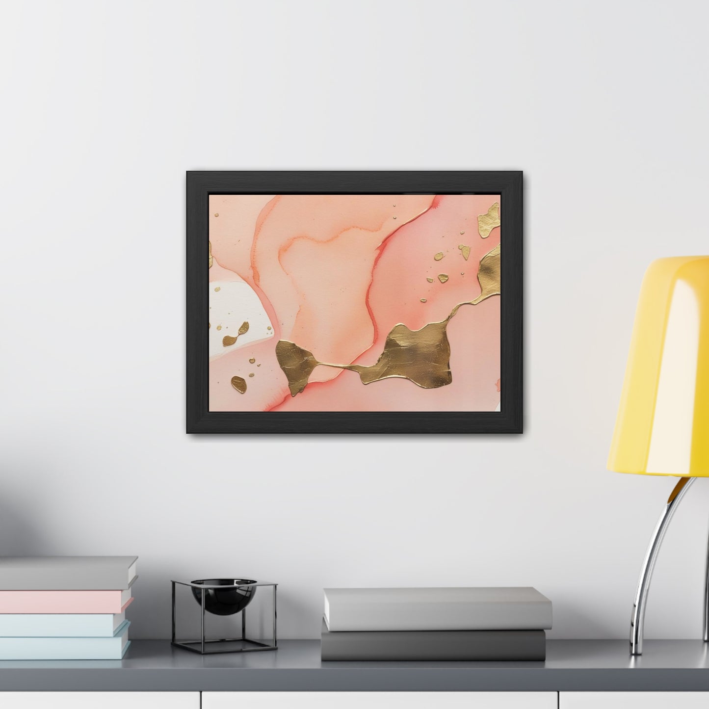 Elegant Abstract Art Framed Poster