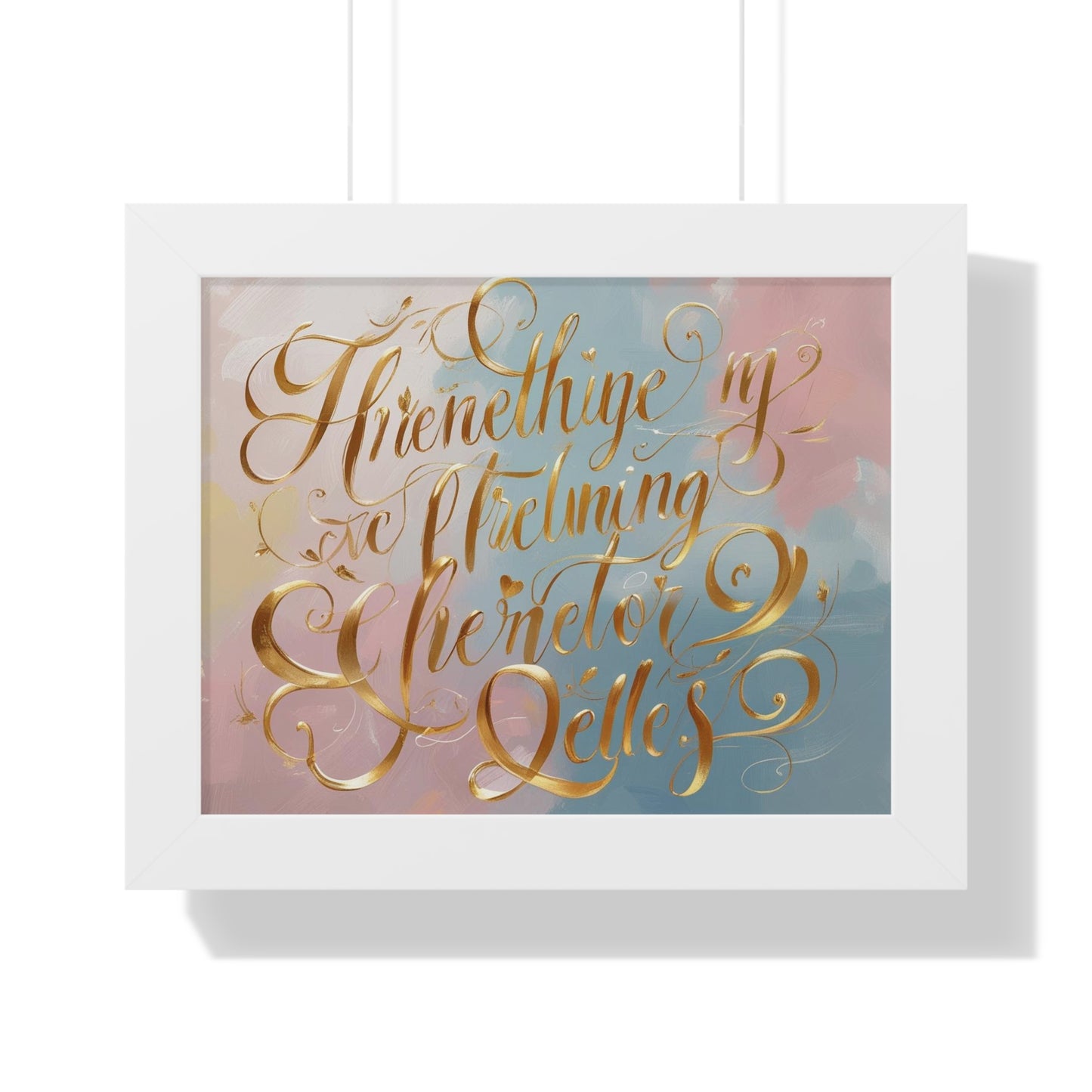 Elegant Framed Inspirational Poster, Modern Aesthetic