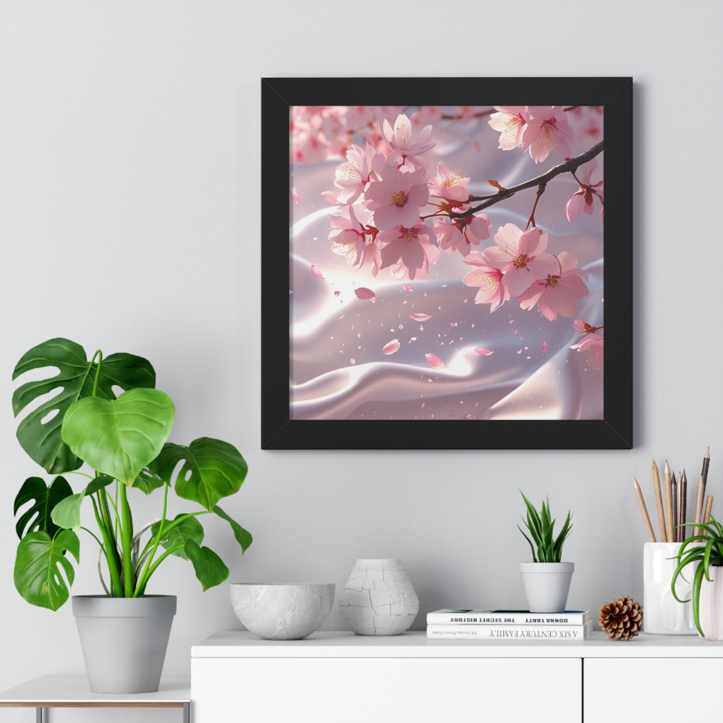 Blossoming Cherry Blossom Art Print, Spring Home Decoration, Nature Poster