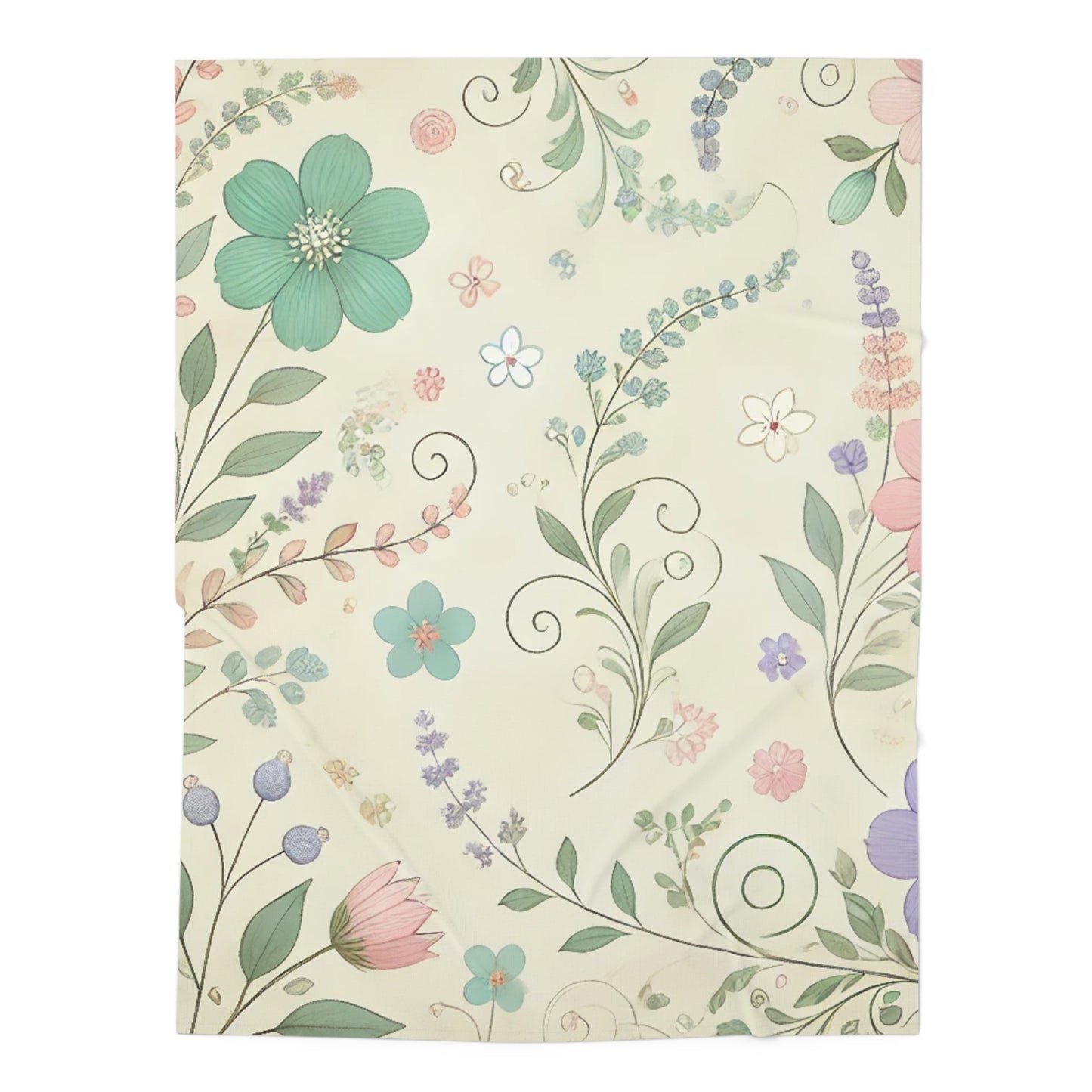 Floral Baby Swaddle Blanket