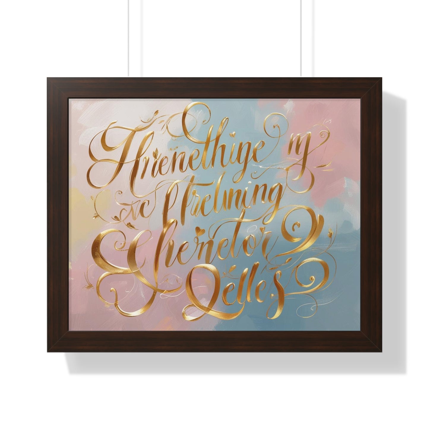 Elegant Framed Inspirational Poster, Modern Aesthetic